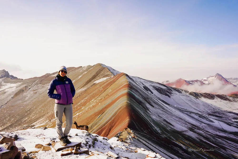 The view of the Rainbow Mountain