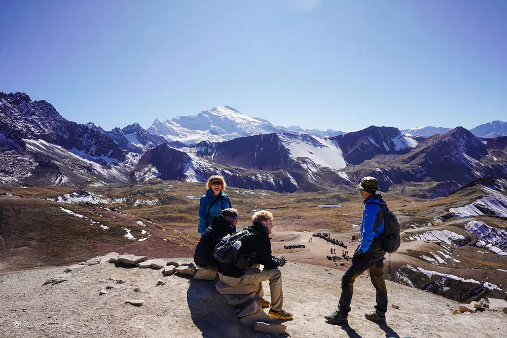 Ausangate Glacier view from Rainbow Mountain