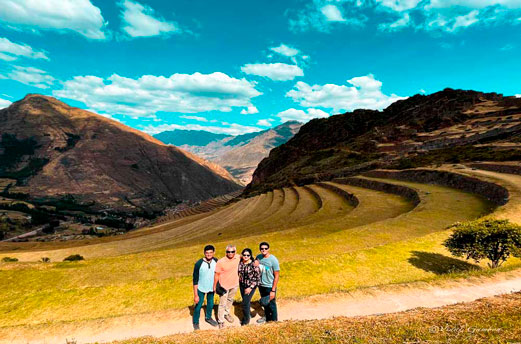 Pisaq Inca site along the Sacred Valley