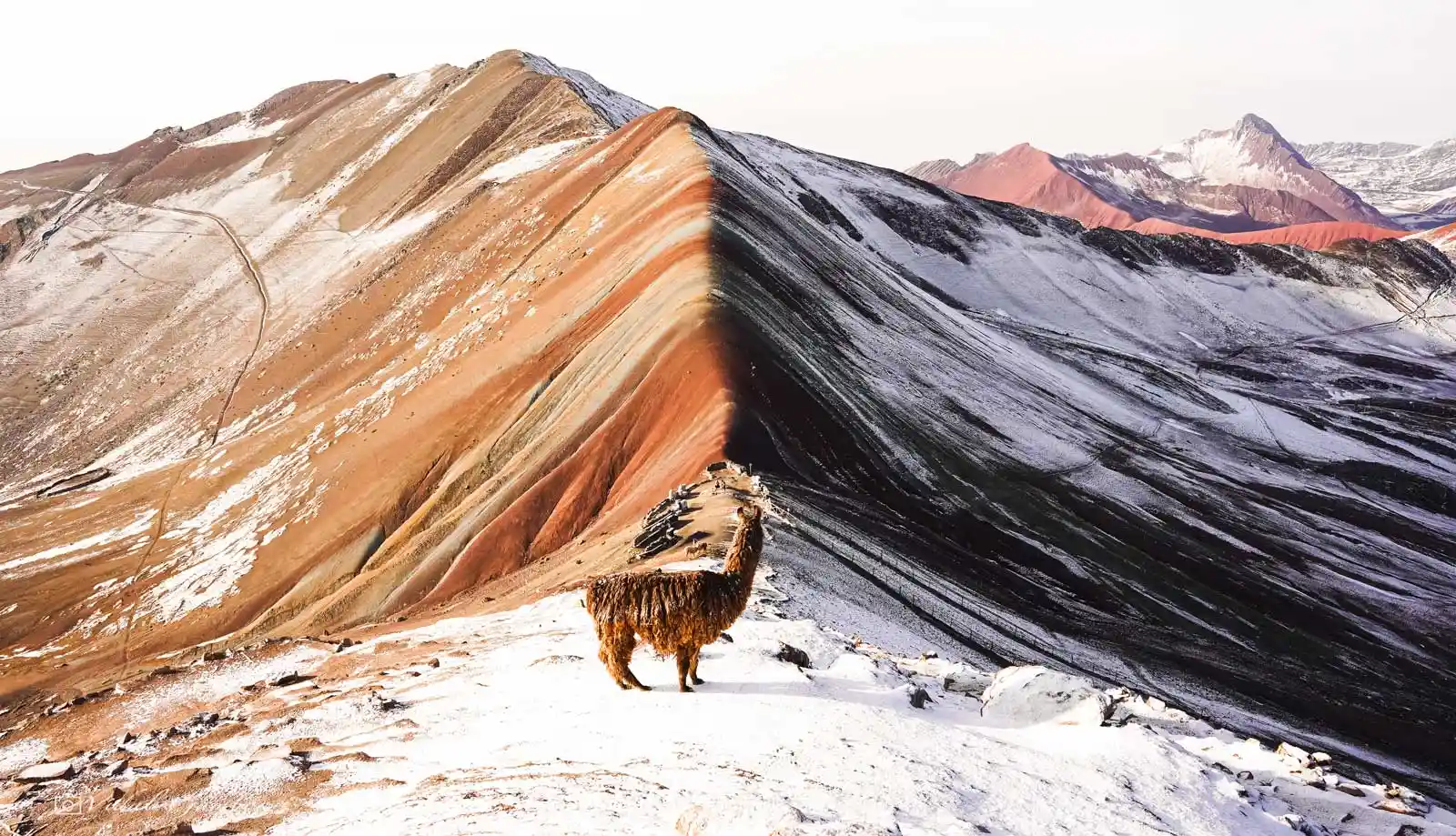 Rainbpw Mountain with snow